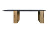 AIKO Dining Table (Butler Style) - Drift look teak legs (original), High Pressure Laminate Top