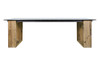 AIKO Dining Table (Residential Style) - Drift look teak legs (original), High Pressure Laminate Top