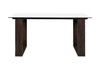 AIKO Bar Table 79" x 27.5" - Drift look teak legs (espresso), High Pressure Laminate Top