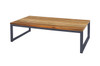 OKO Rectangular Table - Powder-coated Stainless Steel, Recycled Teak