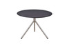 BONO Low Table - Stainless Steel (hairline finish), HPL top (slate)