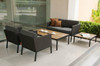 JAYDU 1 and 2-Seaters with JAYDU End and Coffee Tables - Powder-Coated Aluminum, Twitchell Upholstery, Sunbrella Cushions