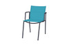 MANDA Chair Sling - Powder-Coated Aluminum (black), Batyline Standard (Aruba)