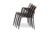 Stackable MANDA Chair Sling - Powder-Coated Aluminum (black), Batyline