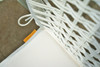 MANDA Bar Armchair (detail) - Powder-Coated Aluminum, Synthetic Wicker, Optional Cushion (white)