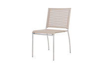 NATUN Side Chair - Stainless Steel, Batyline Canatex (hemp)