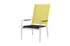NATUN High Back Chair - Stainless Steel, Batyline Standard (black/lime)