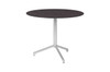 CAFFE Round Table 33.5" -  Stainless Steel (hairline finish), High Pressure Laminate (slate)