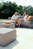 YUYUP Sofa 2-Seater - Powder-coated aluminum (taupe), Sunbrella Canvas (taupe)