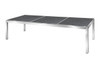 ZIX Dining Table 106.5" x 39.5" - Stainless Steel (hairline finish), High Pressure Laminate (slate)