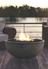 Moderno I Fire Pit (glass-fiber reinforced cement in pewter)