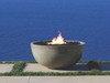 Moderno I Fire Pit (glass-fiber reinforced cement in pewter)