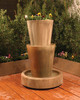 Bi-Level Jug Fountain With Planter (GFRC in sierra finish)