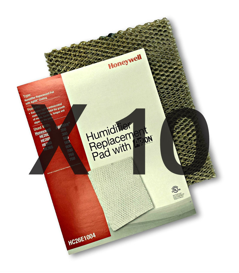Honeywell Hc26e1004 Humidifier Pads With Agion Anti Microbial Coating 10 Pack