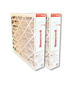 Honeywell FC100A1029 16x25 MERV11 pleated media air filter for use with heat pump, furnace or air conditioner.