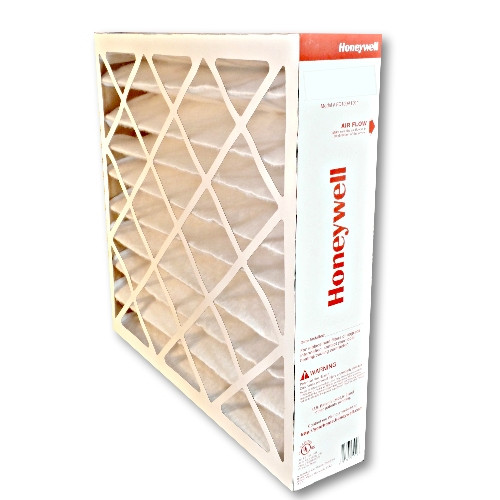 Honeywell FC100A1029 16x25 MERV11 pleated media air filter for use with heat pump, furnace or air conditioner.