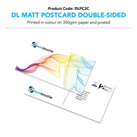 DL Matt Postcard Double-Sided Colour (personalised inc. 2nd class postage)