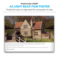 A3 Light Back Film Poster (inc. 1st class postage)