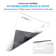 A4 Letter Double-Sided Black & White into DL (personalised inc. 2nd class postage)