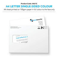 A4 Letter Single-Sided Colour (personalised inc. 2nd class postage)