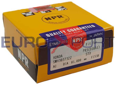 Honda B16 B17 B18 81mm NPR Piston Ring Set