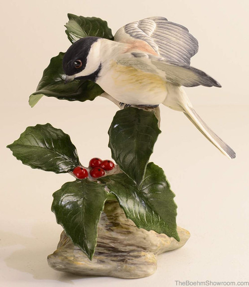 Boehm Chickadee With Holly Hallmark 40427