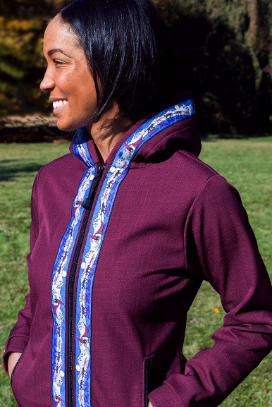denali jacket purple