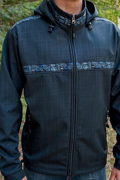 Jacket pictured with optional hood added
