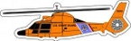 STICKER US COAST GUARD HELICOPTER STICKER