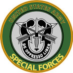 STICKER US ARMY VET SPECIAL FORCES GREEN BERET
