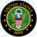 STICKER US ARMY VET SERVICE VETERAN A