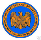 STICKER US ARMY VET NATIONAL GUARD BUREAU SHIELD