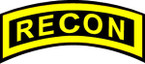 STICKER US ARMY VET FORCE RECON TAB
