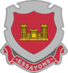 STICKER US ARMY VET ENGINEER CASTLE SHIELD