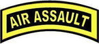 STICKER US ARMY VET AIR ASSAULT TAB1