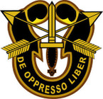 STICKER US ARMY UNIT SPECIAL FORCES GOLD
