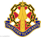 STICKER US ARMY UNIT ARNG - VIRGINIA