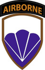 STICKER US ARMY UNIT 6th Airborne Div. SHIELD