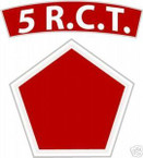 STICKER US ARMY UNIT 5th Regimental Combat Team