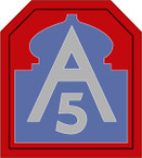 STICKER US ARMY UNIT 5th Army SHIELD