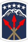 STICKER US ARMY UNIT 593th Sustainment Brigade SHIELD