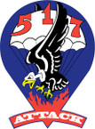 STICKER US ARMY UNIT 517th Parachute Infantry Regiment 1943 SHIELD