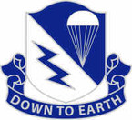 STICKER US ARMY UNIT 507th Infantry Regiment Crest