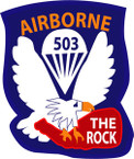 STICKER US ARMY UNIT 503rd Parachute Infantry Regiment SHIELD