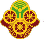 STICKER US ARMY UNIT 484 Transportation Battalion CREST