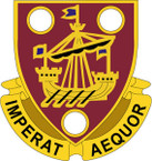 STICKER US ARMY UNIT 483 Transportation Battalion CREST
