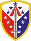 STICKER US ARMY UNIT 410th Support Brigade SHIELD