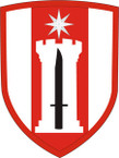 STICKER US ARMY UNIT 372nd Engineer Brigade SHIELD