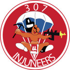 STICKER US ARMY UNIT 307th Airborne Engineer Battalion SHIELD