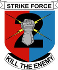 STICKER US ARMY UNIT 2nd Infantry Division 2nd BCT HQ